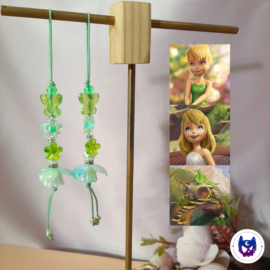 [PC 5] Phone Charm / Ganci Gantungan HP / Keychain Manik Karakter Disney - Pixie Hollow Tinkerbell