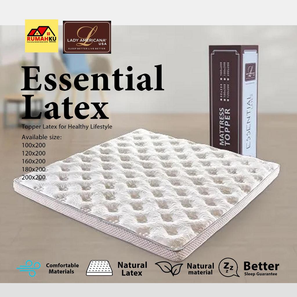 TOPPER LATEX LADY AMERICANA - TOPPER - LAPISAN TAMBAHAN - KASUR LATEX - ESSENTIAL LATEX