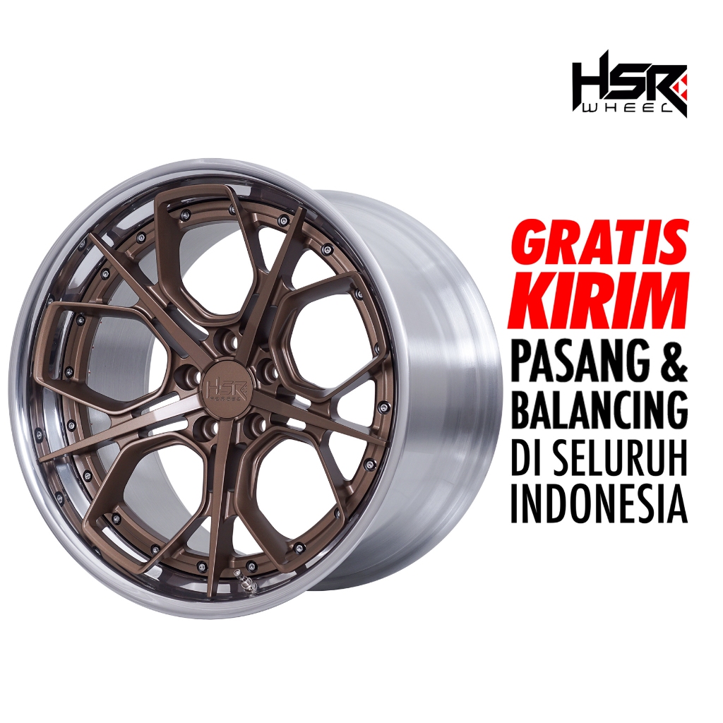 Velg mobil RING 19 RFG EL HSR Ring 19X9.5-11 Hole 5X112 ET25-40 SATIN BRONZE POLISHED LIP