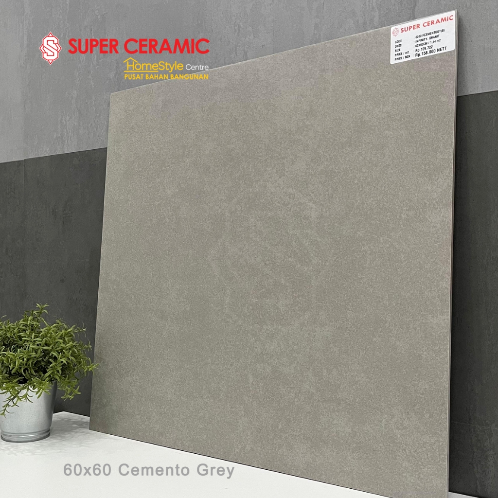 INFINITI 60x60 Granit Matt - Cemento Grey / Cemento Cream