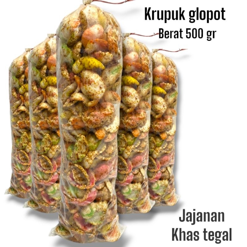 

krupuk antor asli tegal /krupuk glopot /krupuk bumbu berat 500 gr