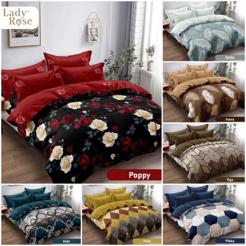 Selimut Bed Cover Lady Rose 180x200 / Bedcover saja Ladyrose king size