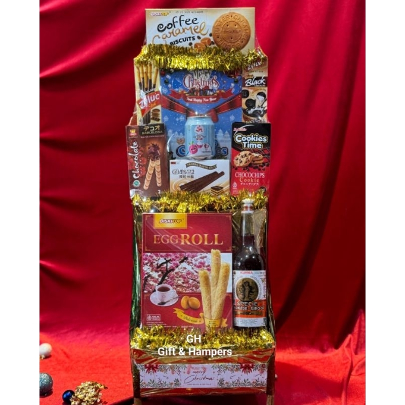 

Parcel Natal Snacks Sirup Christmas Hampers Gift Set free Kartu Ucapan
