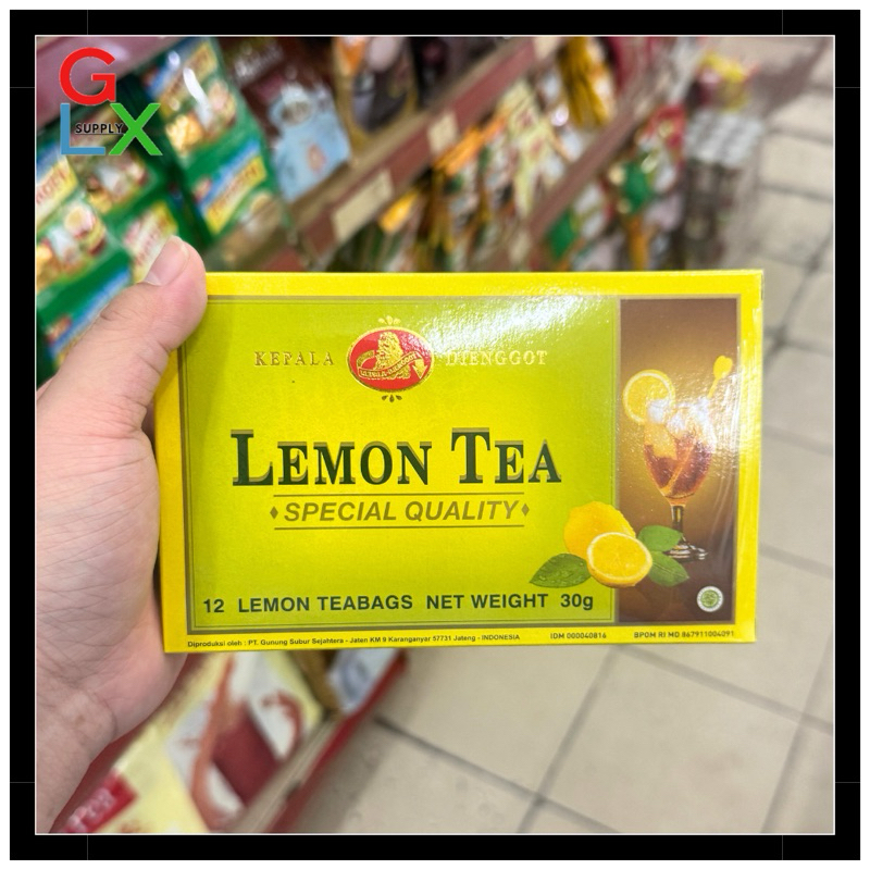

GLX SUPPLY | LEMON TEA CELUP CAP KEPALA DJENGGOT isi 12