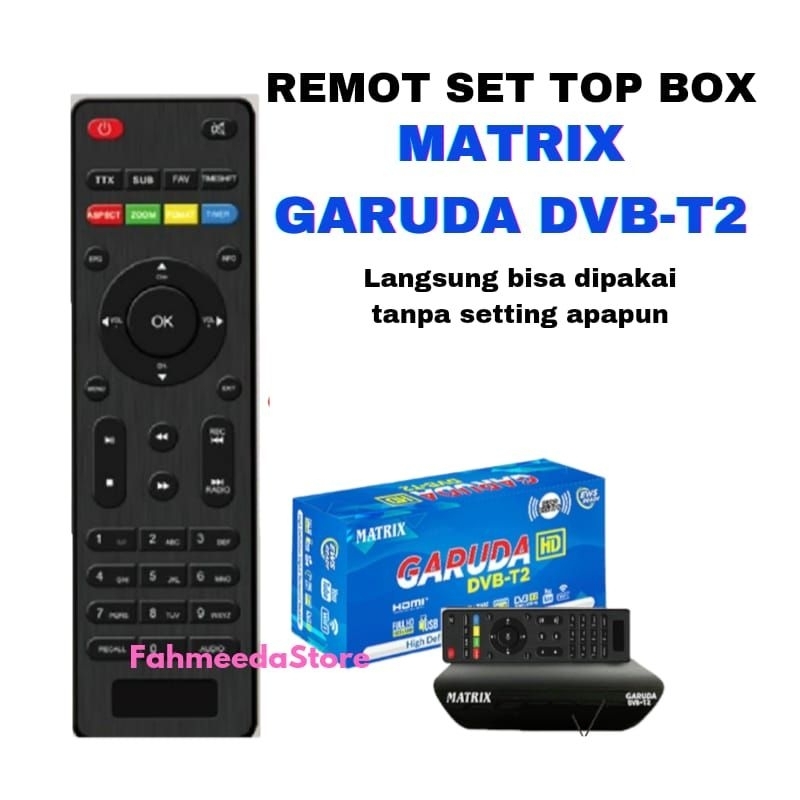 Matrix Garuda DVB-T2 Remote Set Top Box
