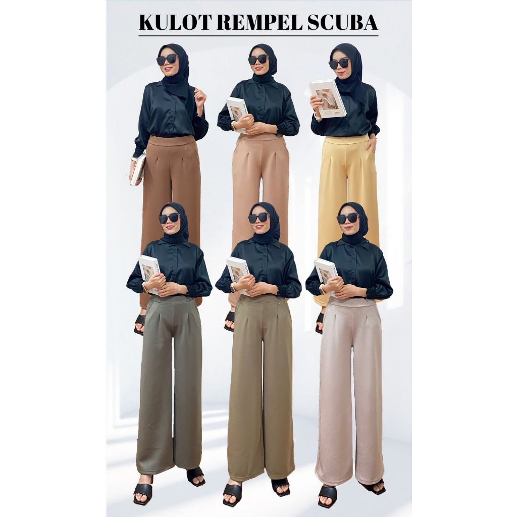 KULOT REMPEL SCUBA - CELANA KULOT REMPEL WANITA