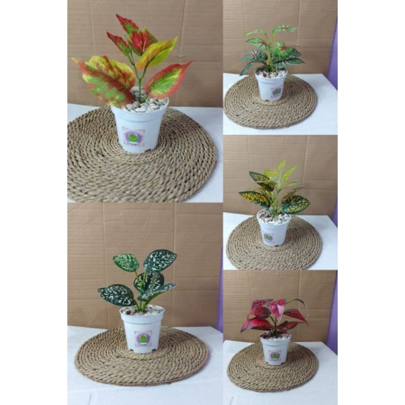SET BUNGA PLASTIK DAUN DAUNAN BUNGA HIAS BUNGA DEKORASI BUNGA ARTIFICIALL DEKORASI PELAMINAN