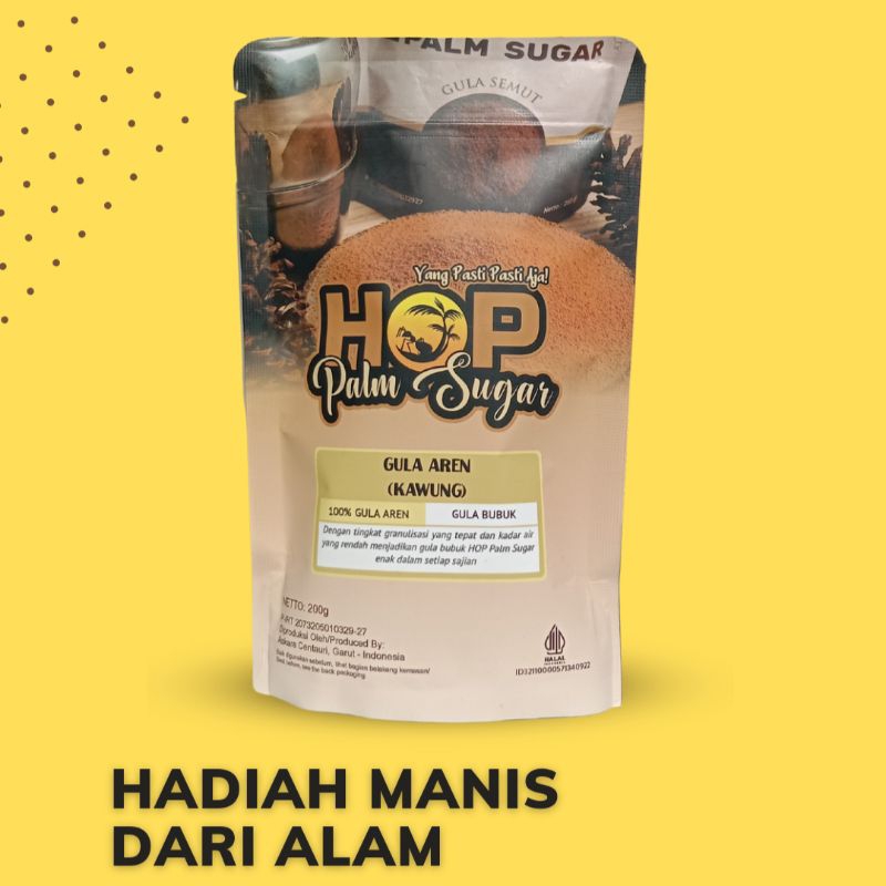 

Gula Semut Aren HOP Palm Sugar 200gr