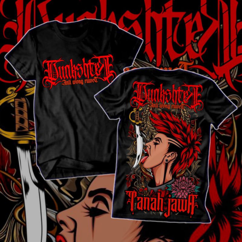 KAOS PUNKSHTER TANAH JAWA FULL PUNGGUNG