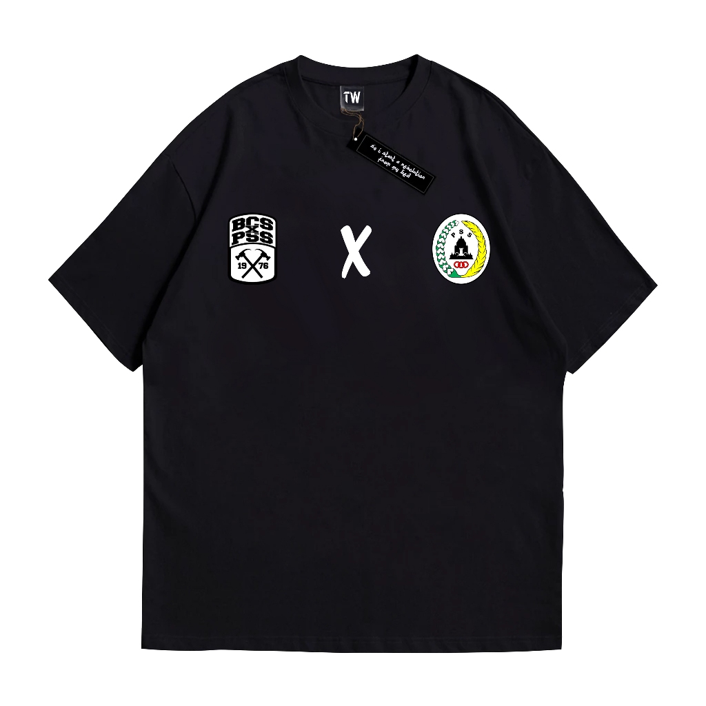 Tshirt - BCS Brigata Curva Sud Hitam | Kaos PSS Sleman | Suporter Sepak Bola
