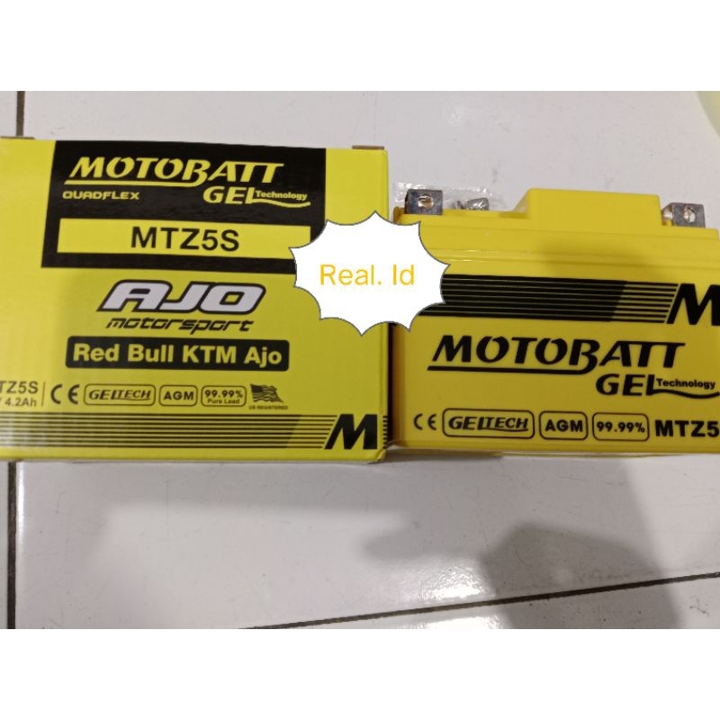 (COD) Aki MOTOBATT Accu Motor Bat untuk Beat F1/Supra x 125/Vixion old/Mega pro new/Verza/Scoopy F1/