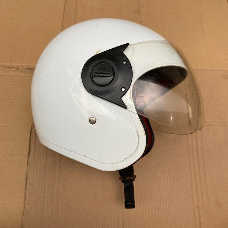 helm scoopy putih original second