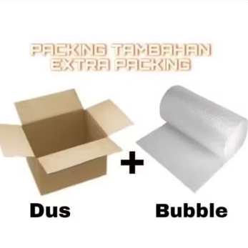 

tambahan dus + bubble warp extra / pengaman pecah belah anti pecah