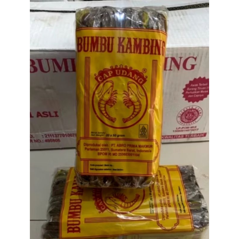 

Bumbu kambing cap udang asli 20 pcs