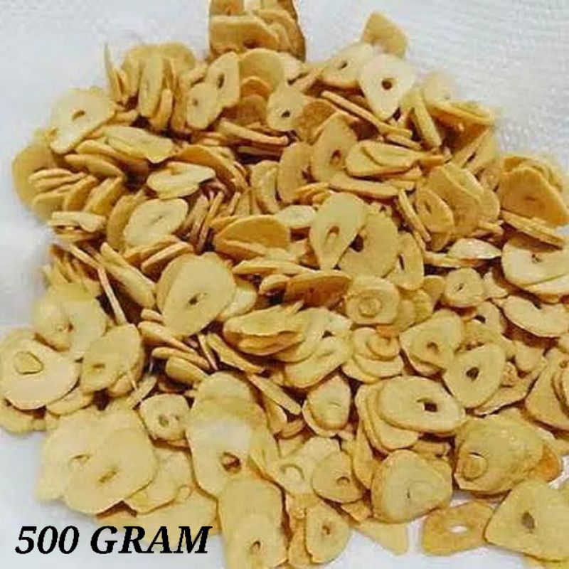 

BAWANG PUTIH GORENG BAWANG GORENG 500gr GURIH RENYAH TANPA KULIT ORIGINAL TANPA ALUSAN PRAKTIS