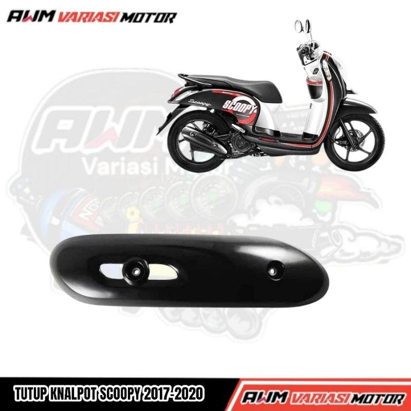 Tutup Knalpot Scoopy 2017-2020 Cover Knalpot Scoopy 2017-2020 Tameng Knalpot Scoopy