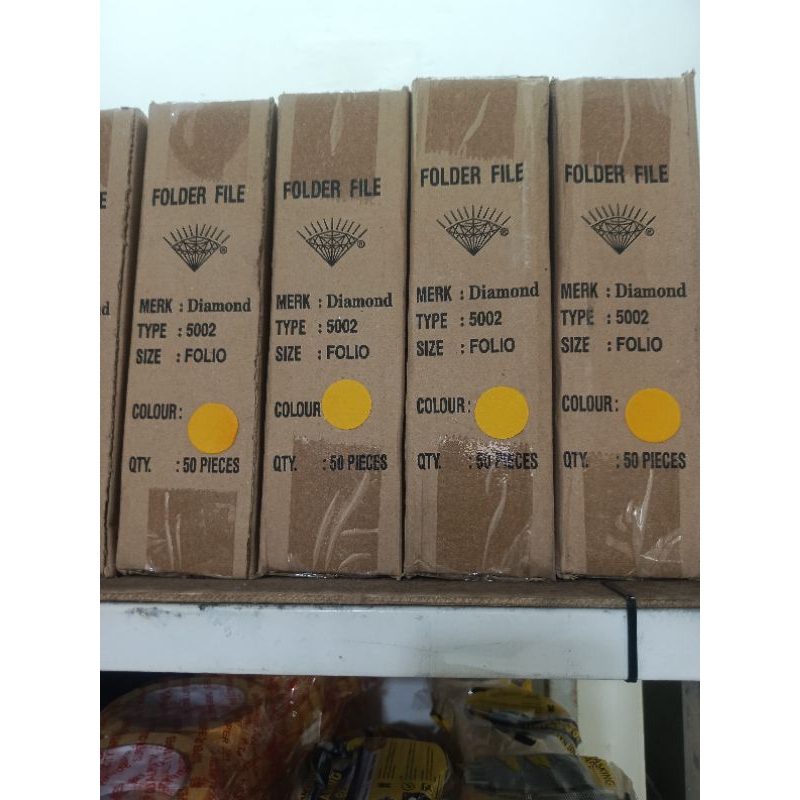 

stop map / map kertas diamond 5002 warna kuning 1 dus