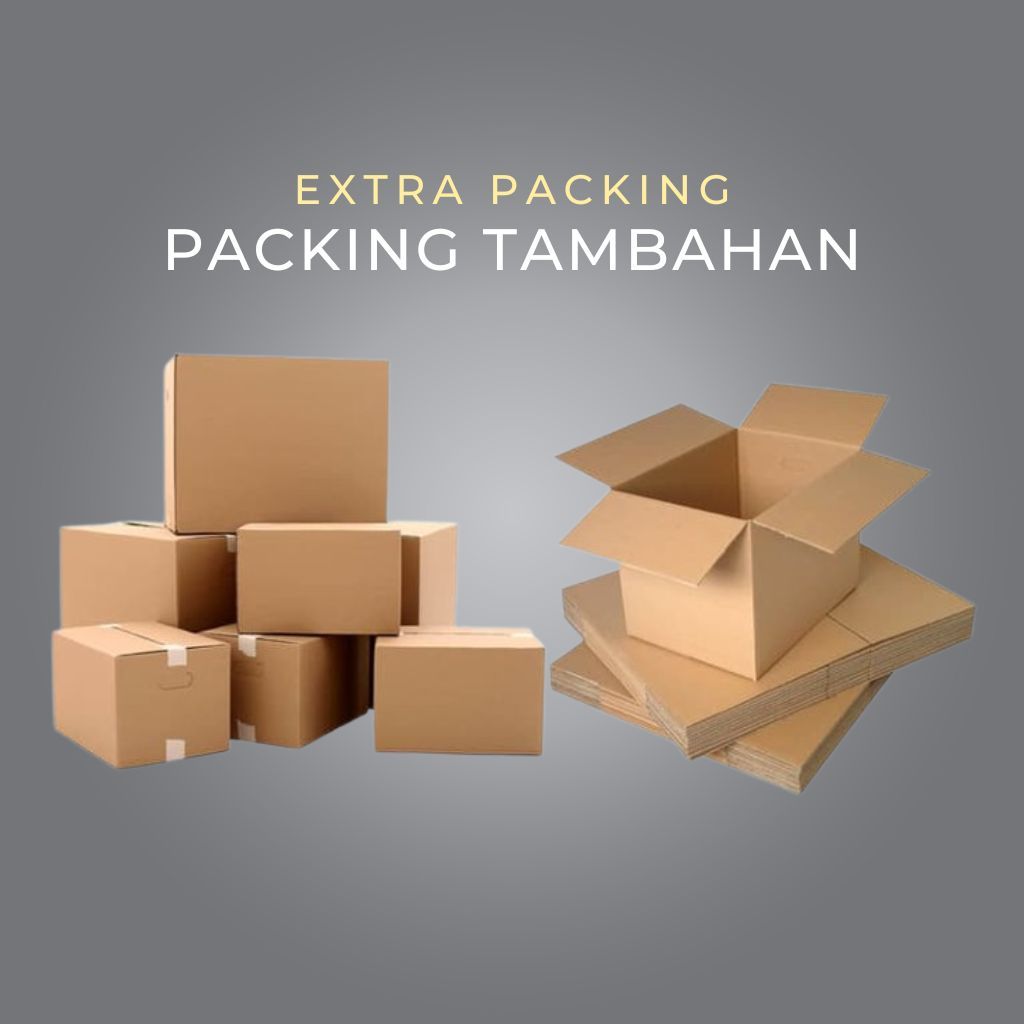 

Tambahan Extra Packing Kardus Dan Bubble Warp Untuk Extra Aman