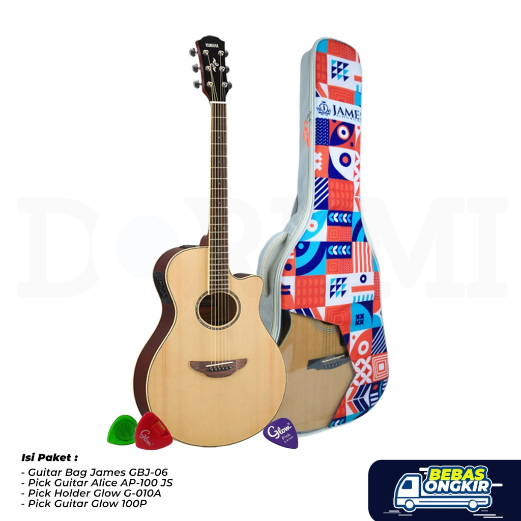 Paket Trendy Yamaha Gitar APX 600 / APX600 / APX-600
