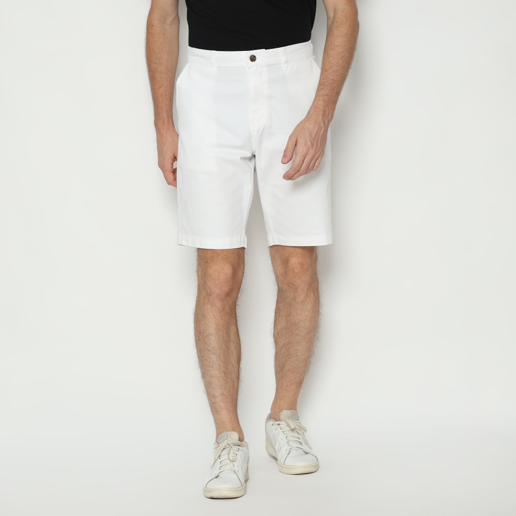Platini Celana Pendek Chino Katun White 5344
