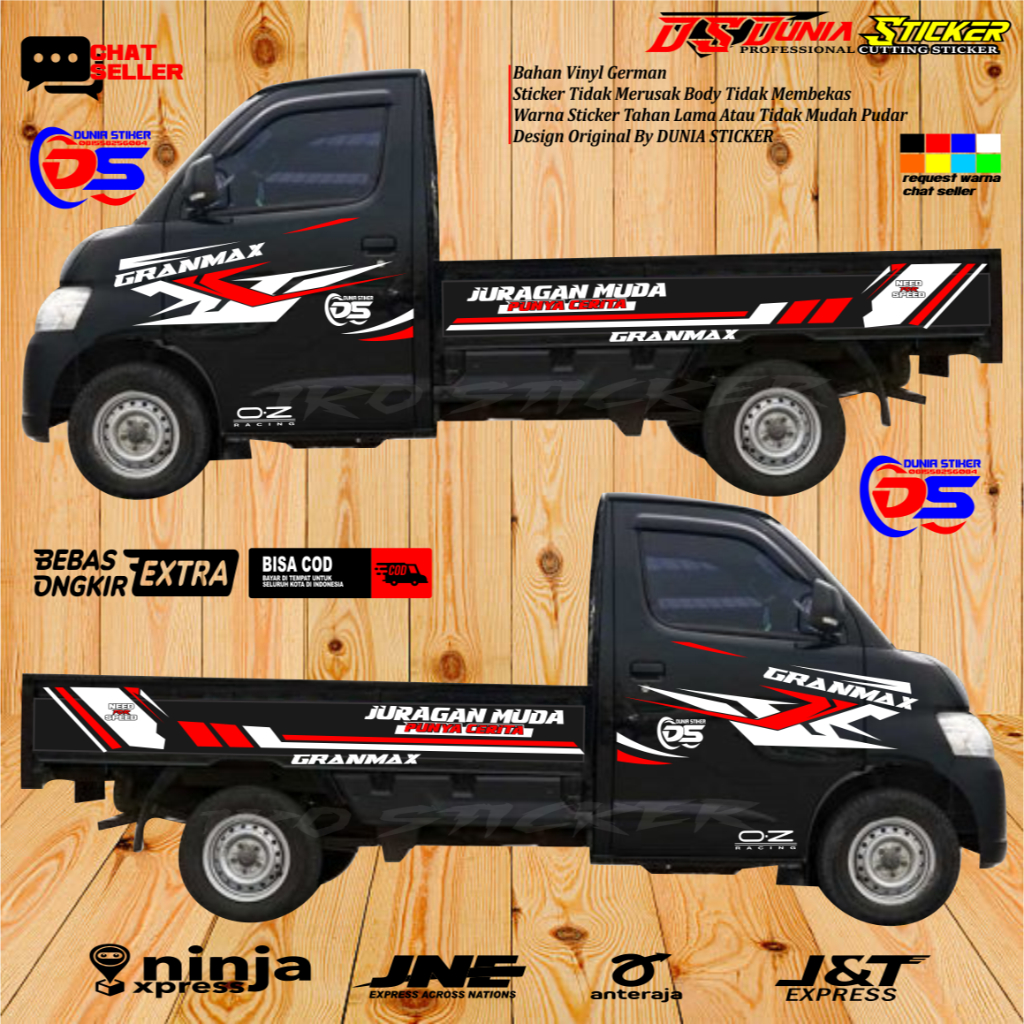 New Sticker Stiker Mobil Pick Up New Granmax Sticker Variasi Buat Samping Mobil Pick Up Mitsubishi G