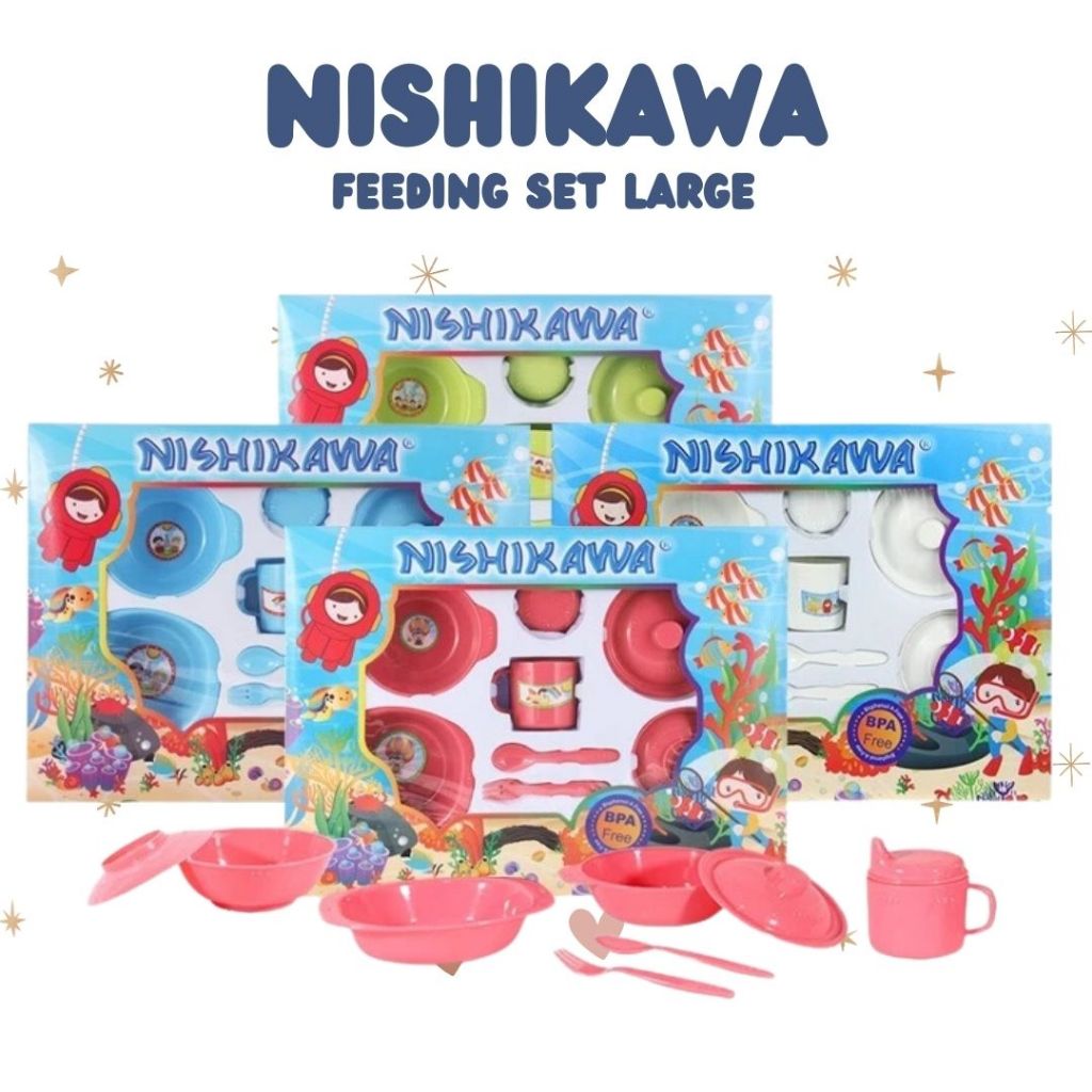 Tempat Makan Bayi Feeding Set Nishikawa Besar Peralatan Makan Bayi
