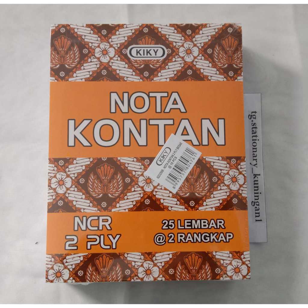 

Buku Nota NCR Merk Kiky Ukuran Besar