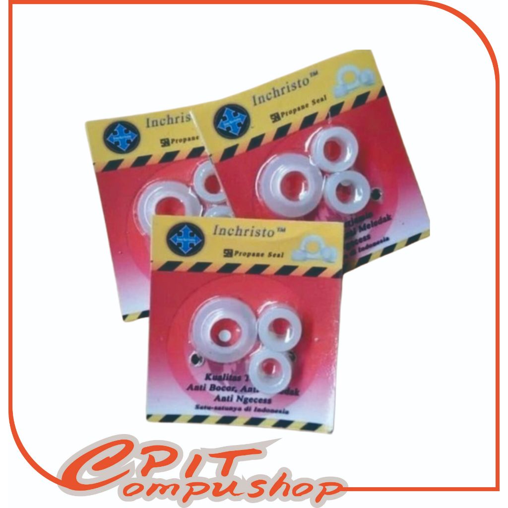 KARET SEAL GAS & SEAL TOPI REGULATOR INCHRISTO SNI