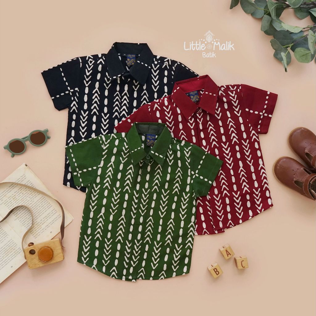 Kemeja Batik Anak Lengan Pendek By Little Malik Batik, Garutan