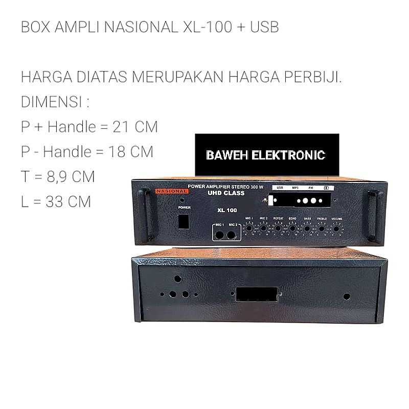 BOX POWER AMPLIFIER + USB