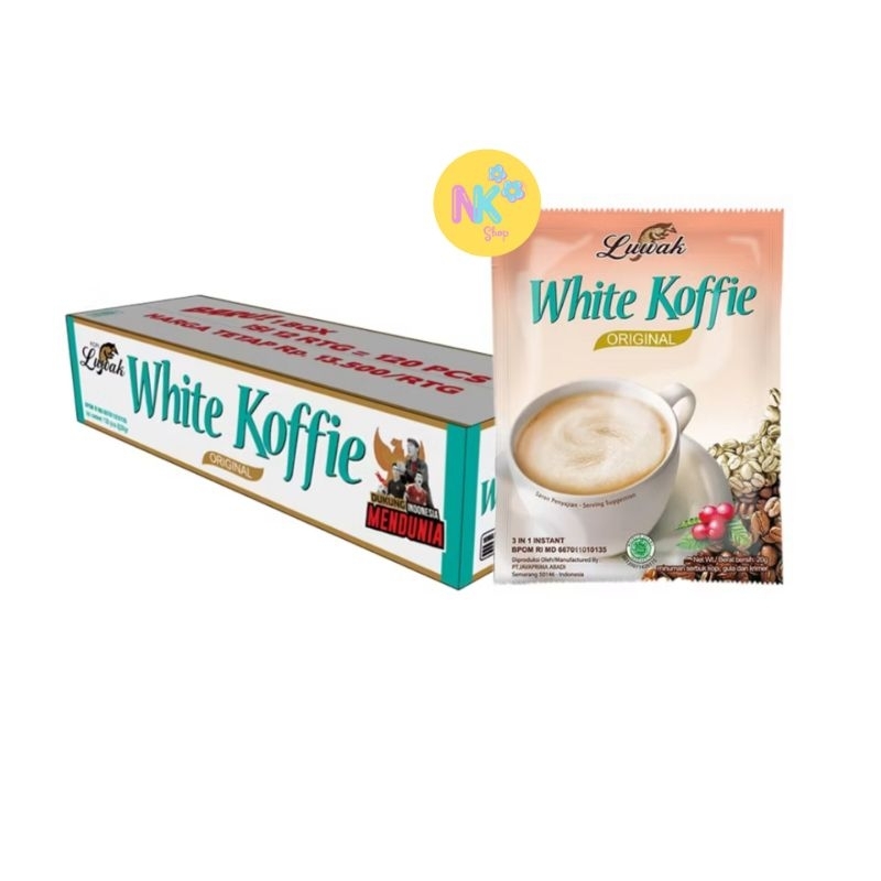 

Luwak white koffee 20gr - 1 receng isi 10 sachet