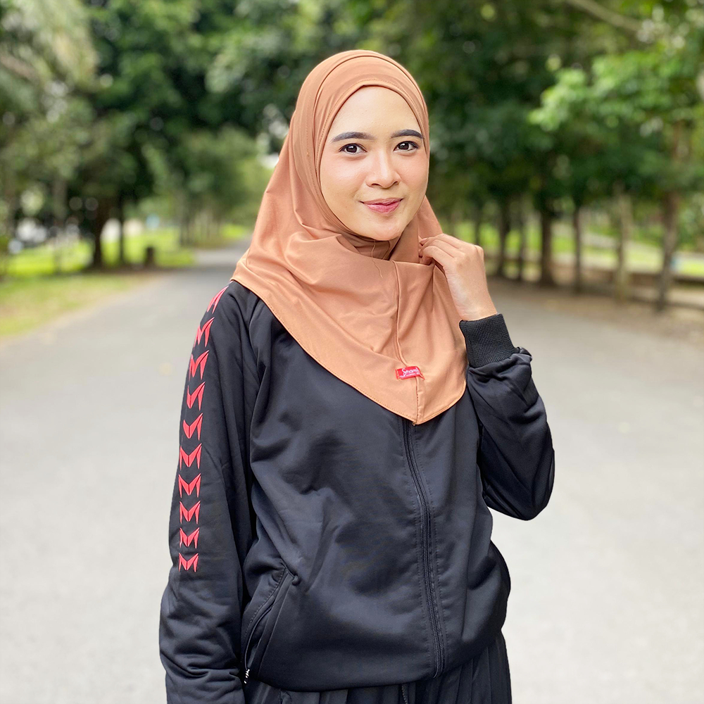 Hijab Bergo Helma/Jilbab Instan Sport Jersey Premium/Hijab Masker Headset Sporty By shamira