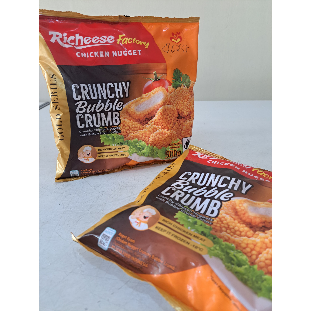 

Richeese Chicken Nugget Crunchy Bubble Crumb 500 gram