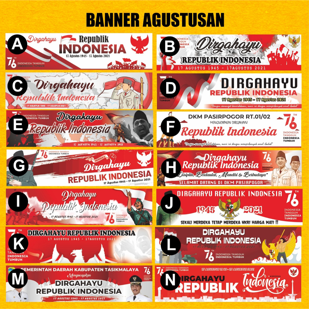 BANNER / SPANDUK / BACKDROP AGUSTUSAN / 17AN
