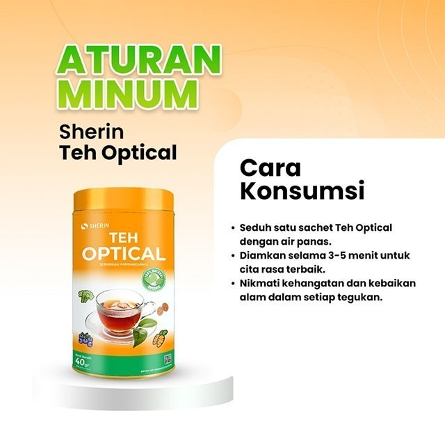 

Teh Optical - Teh Herbal Optical Kombinasi Bilberry & Wortel Untuk Kesehatan Mata Isi 20 Kantong