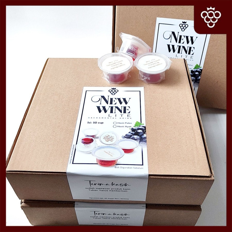 

Paket Eksklusif Anggur Perjamuan Kudus Lite + Hosti Ayat Besar - isi 50B