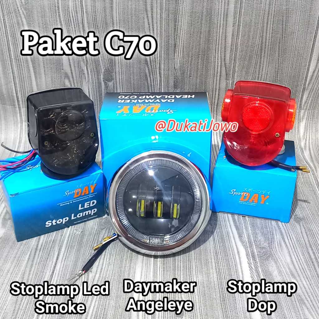 Lampu Depan C70 LED Set Stoplamp C70 LED Sportsday