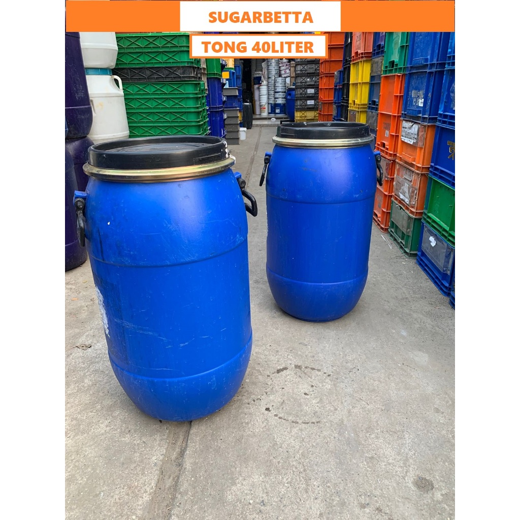 Tong Drum Bekas 40kg Tong drum Tong Sampah Tong Drum 40liter bersih serbaguna