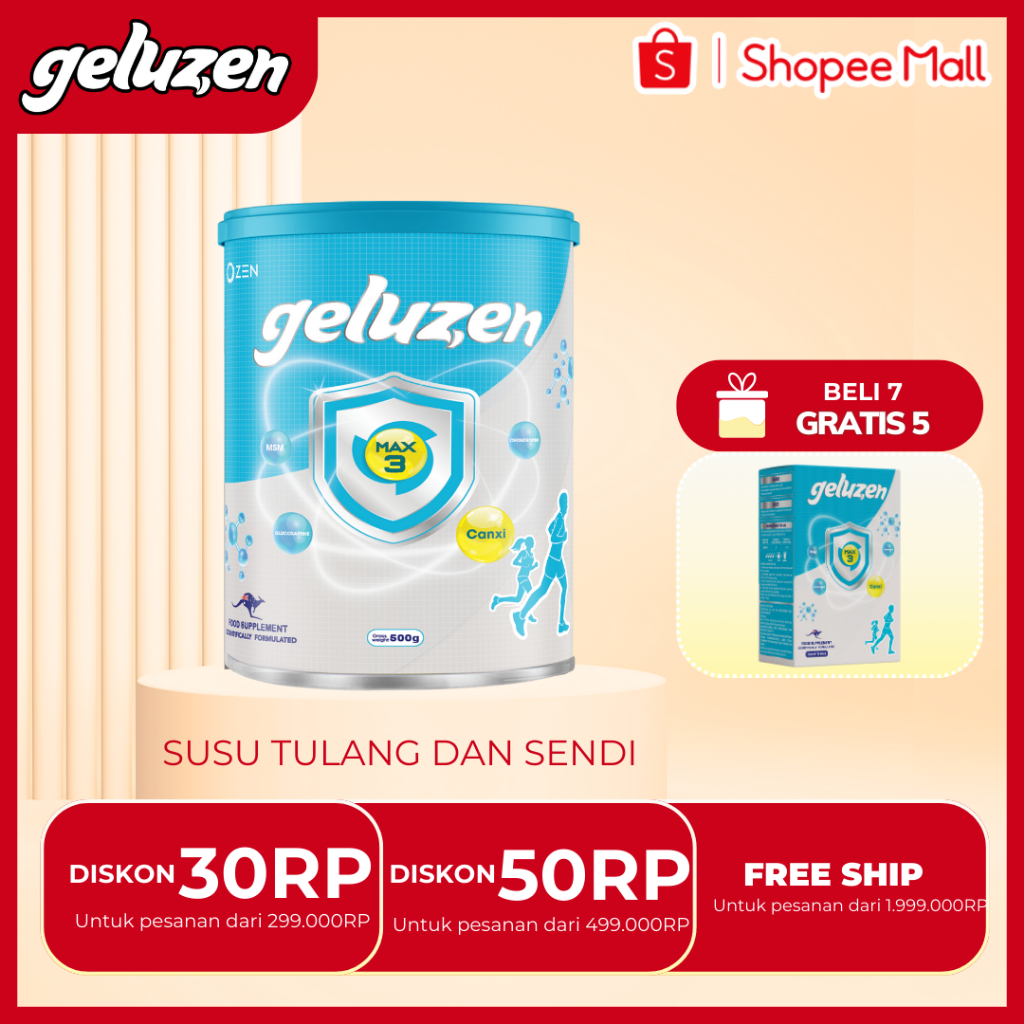 

[BELI 7 GRATIS 5 ] PERAWATAN KESEHATAN TULANG DAN SENDI DENGAN GELUZEN MAX 3