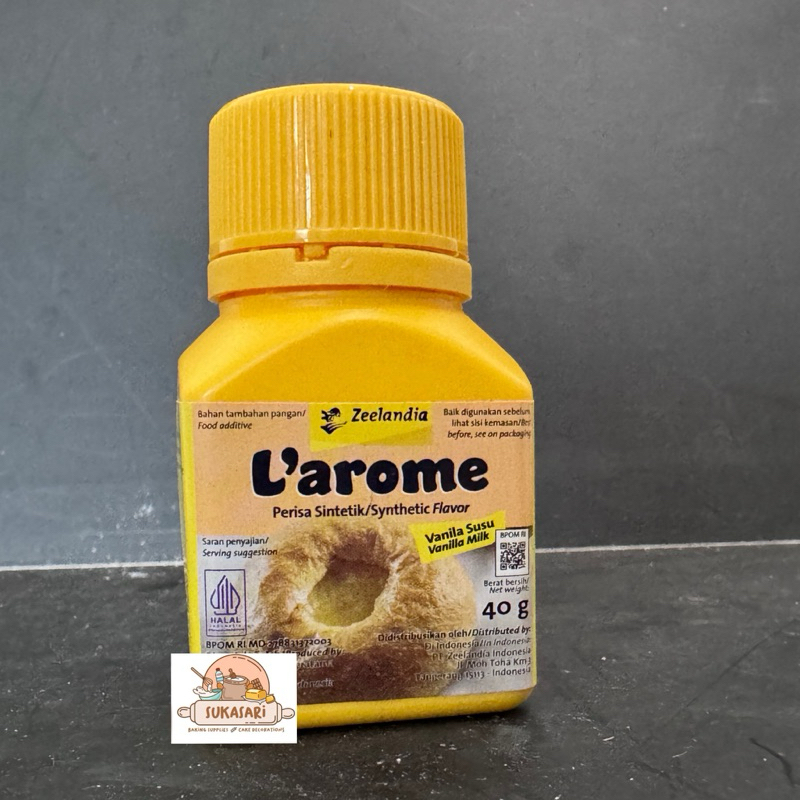 

Larome Vanilla milk powder 40 gr vanilla bubuk vanili Flavoring perisa