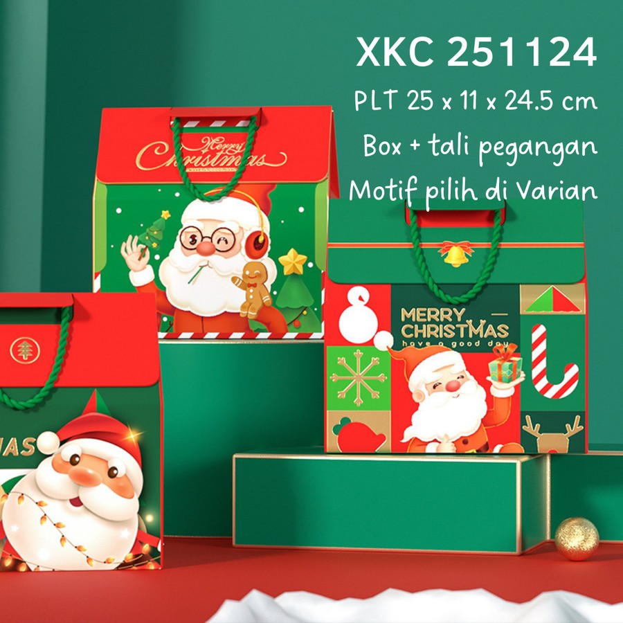 

DAPAT 5PCS-Kotak Box Souvenir Hampers XKC251124 Kuker Cookies Natal Christmas