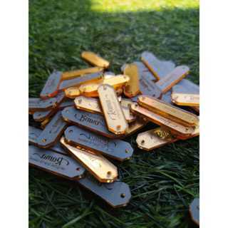 

Label Akrilik GOLD | Merk Akrilik | Label Hijab | Label Produk Akrilik | Label Akrilik Costume pre-order isi 500 pcs