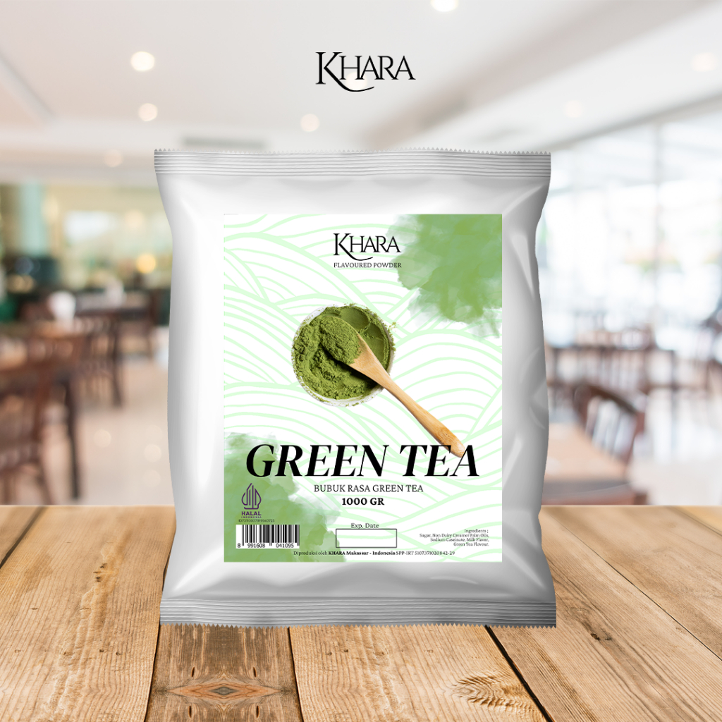 

Bubuk Minuman Rasa Green Tea 1kg - Khara Green Tea Flavoured Powder