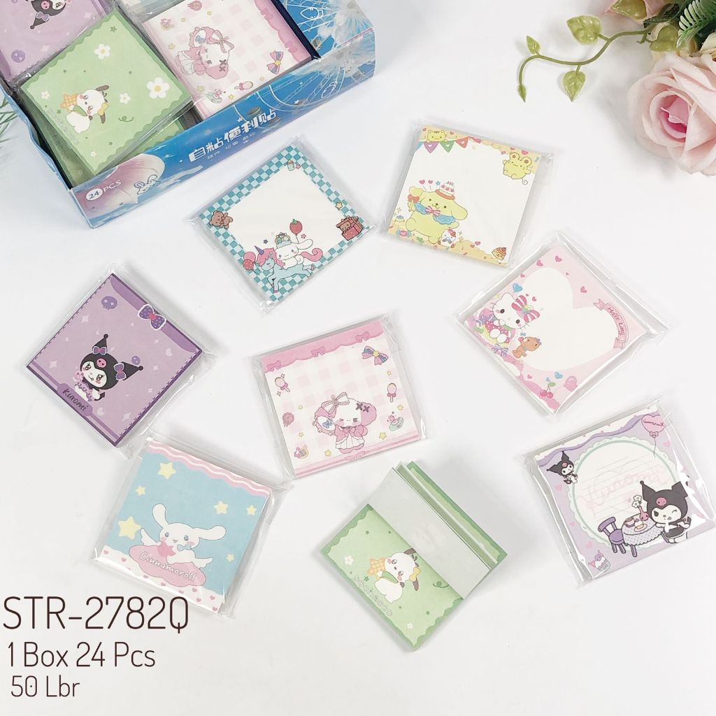 

Catatan Tempel Kartun Sanrio Lucu / Sticky Notes Sanrio Kuromi Cinamoroll Kartun / Stickynotes