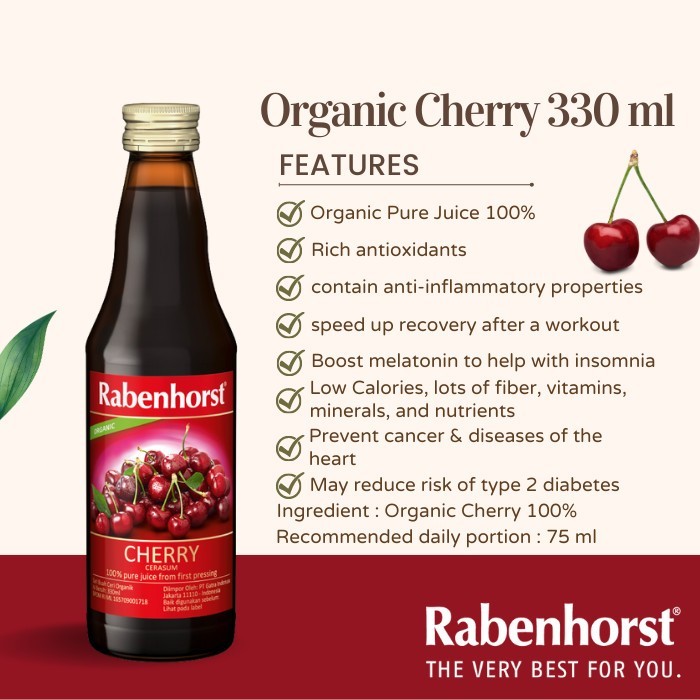 

Rabenhorst Organic Cherry Pure Juice 330ml