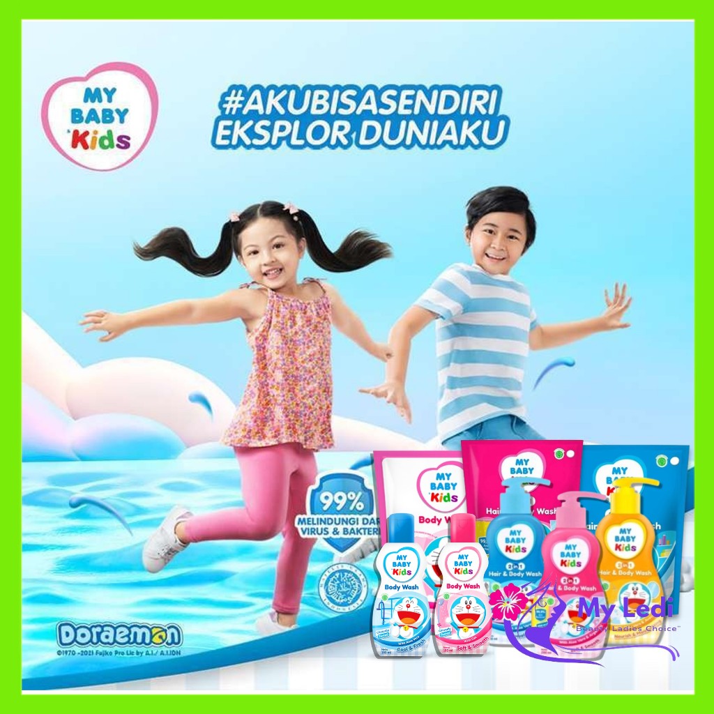 My Baby Kids Body Wash Series / Sabun Sampo Anak / Sabun Mandi Anak / Sabun Anak 2in1 / MyLedi