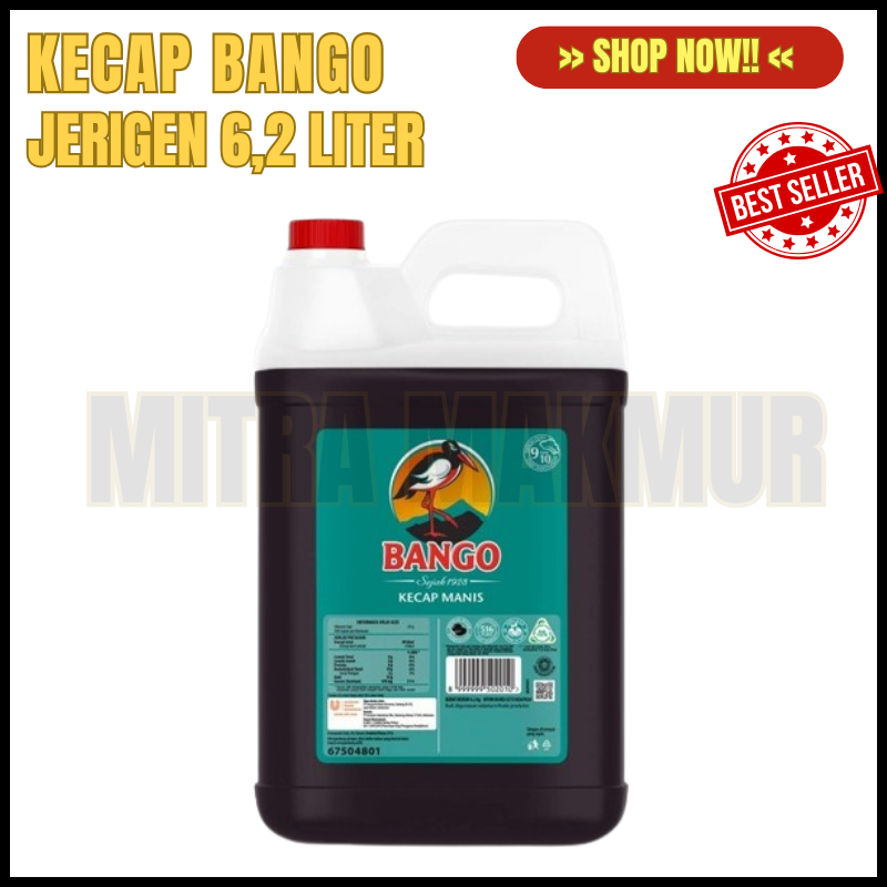 

Kecap Bango Manis berat 6.5 kg