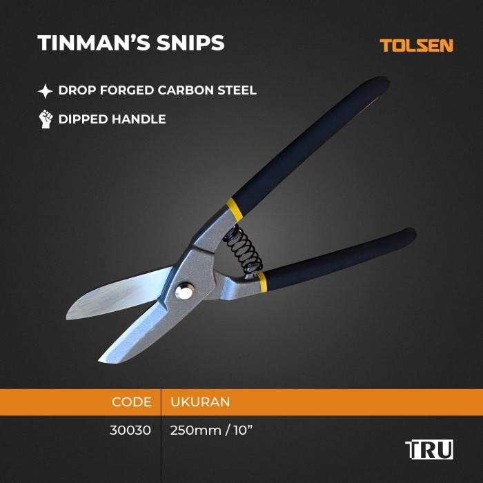 TOLSEN Gunting Seng Baja Tinmans Snips 10" Inch - 30030