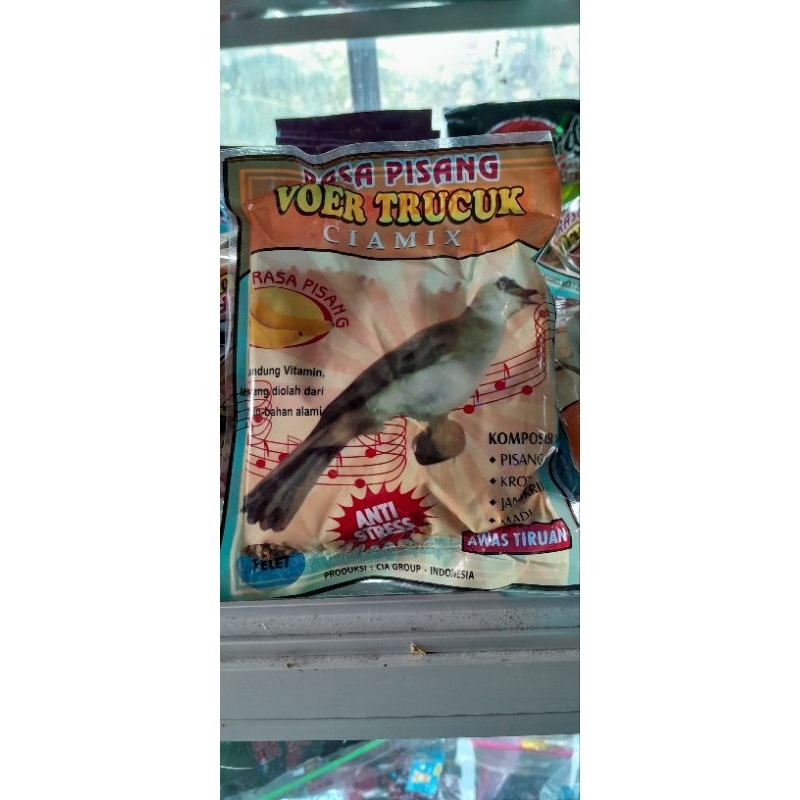 voer trucuk rasa pisang/voer trucuk ciamix/makanan burung trucuk/voer ciamix/voer penggacor burung t