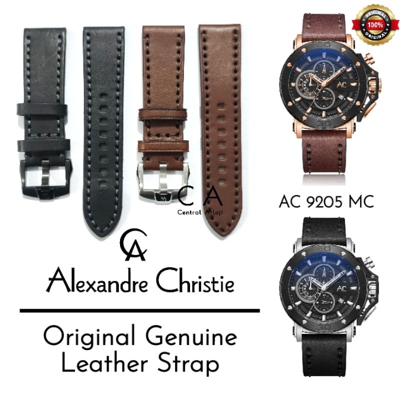 Strap Kulit Alexandre Christie 9205MC Original